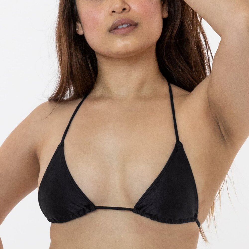 NWT black triangle string bikini top swimsuit from Los Angeles Apparel